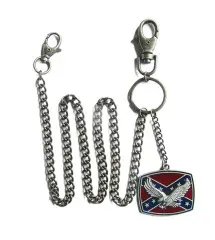 wallet chain eagle flag rebel biker rock roll