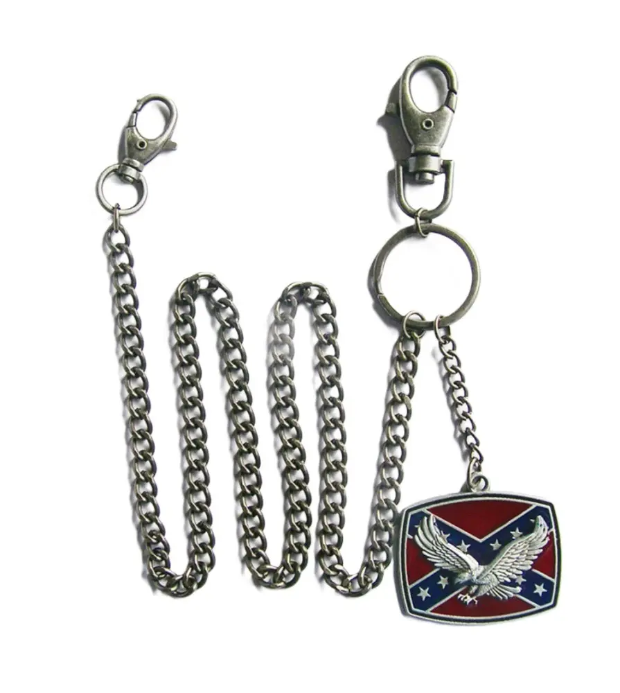 wallet chain eagle flag rebel biker rock roll
