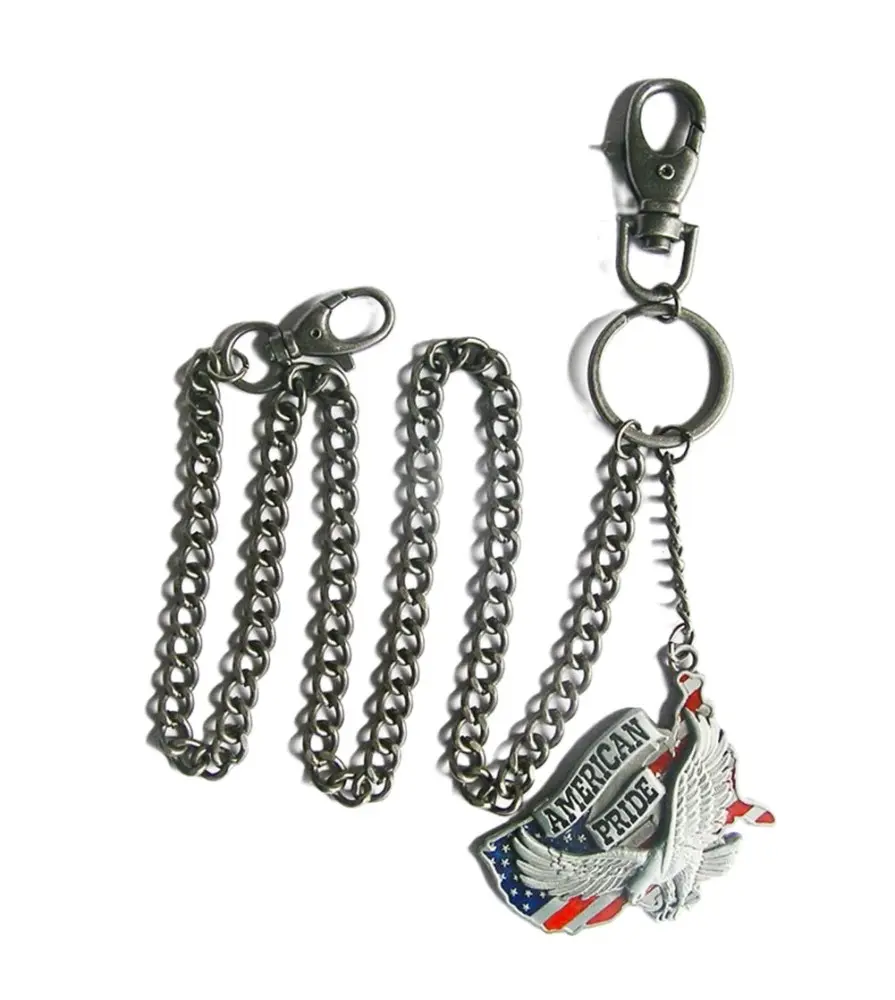 chaine de portefeuille american pride aigle biker rock roll