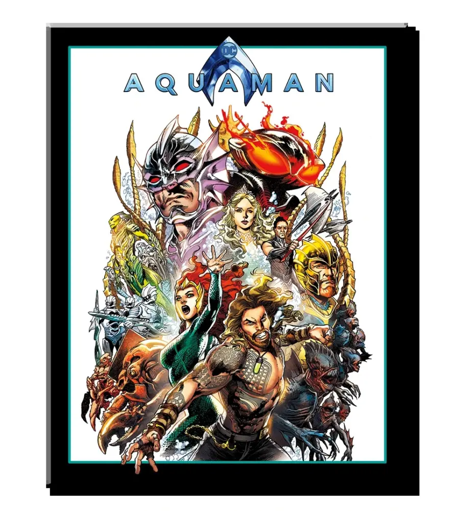 plaque aquaman blanche super hero musclé 41x32cm tole super heros plaque aquaman blanche super hero musclé 41x32cm tole super heros