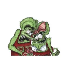 sticker rat fink in couple and in love sticker kustom kulture