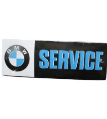 plaque décorative emaillée bmw service 20x7 cm deco garage email E57