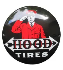 mini enamelled plate hood tires round tole 12cm deco metal garage usa