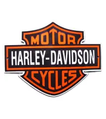 plaque décorative emaillée harley davidson logo tole email moto F22