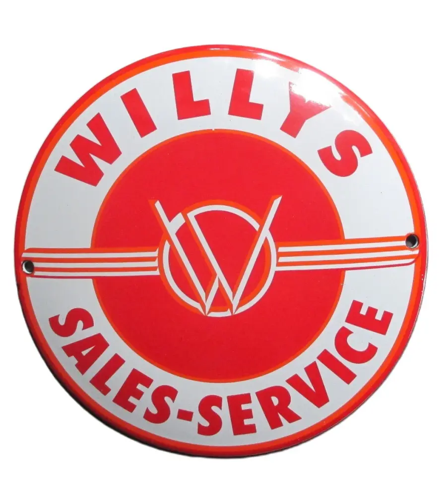 plaque décorative emaillée willys jeep sales services 12cm tole email usa plaque décorative emaillée willys jeep sales services 12cm tole email usa