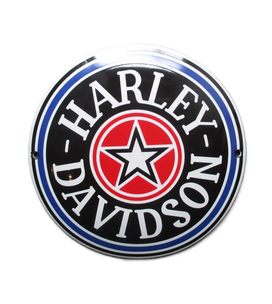 Mini Enamelled Plate Harley Davidson Star Star Tole Email Mini Enamelled Plate Harley Davidson Star Star Tole Email