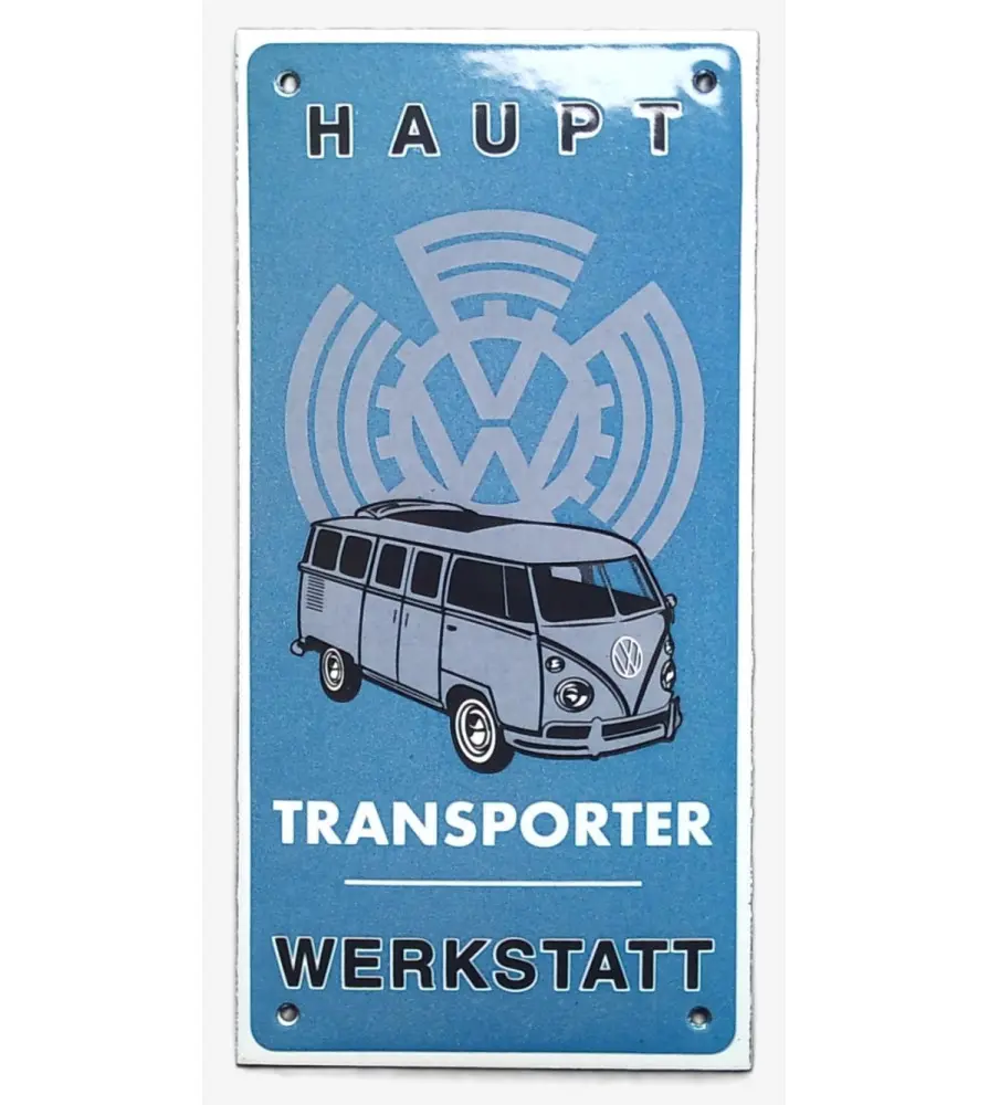 Mini enamelled plate VW Haupt Transporter Volkswagen Combi