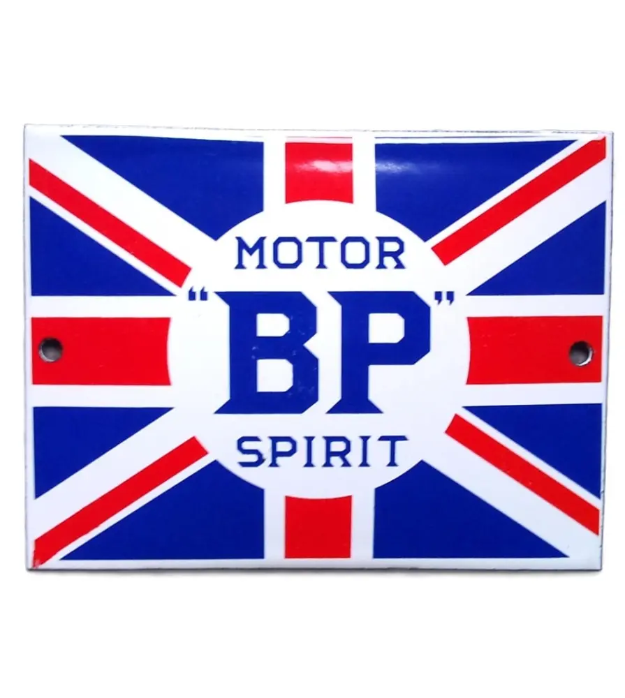 mini enamelled plate BP motor spirit tole email pub garage mini enamelled plate BP motor spirit tole email pub garage