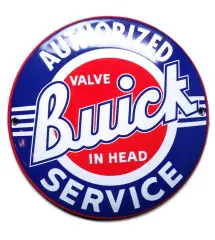 plaque décorative emaillée buick authorisez service garage email A41