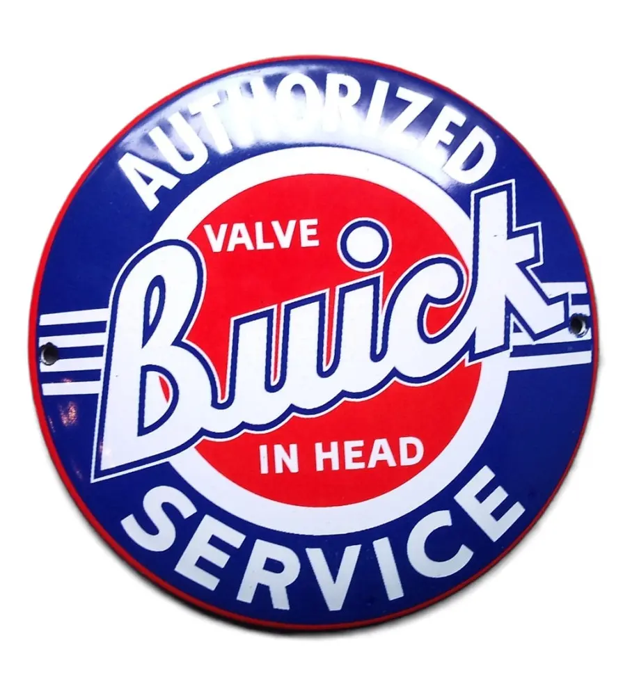 plaque décorative emaillée buick authorisez service garage email A41