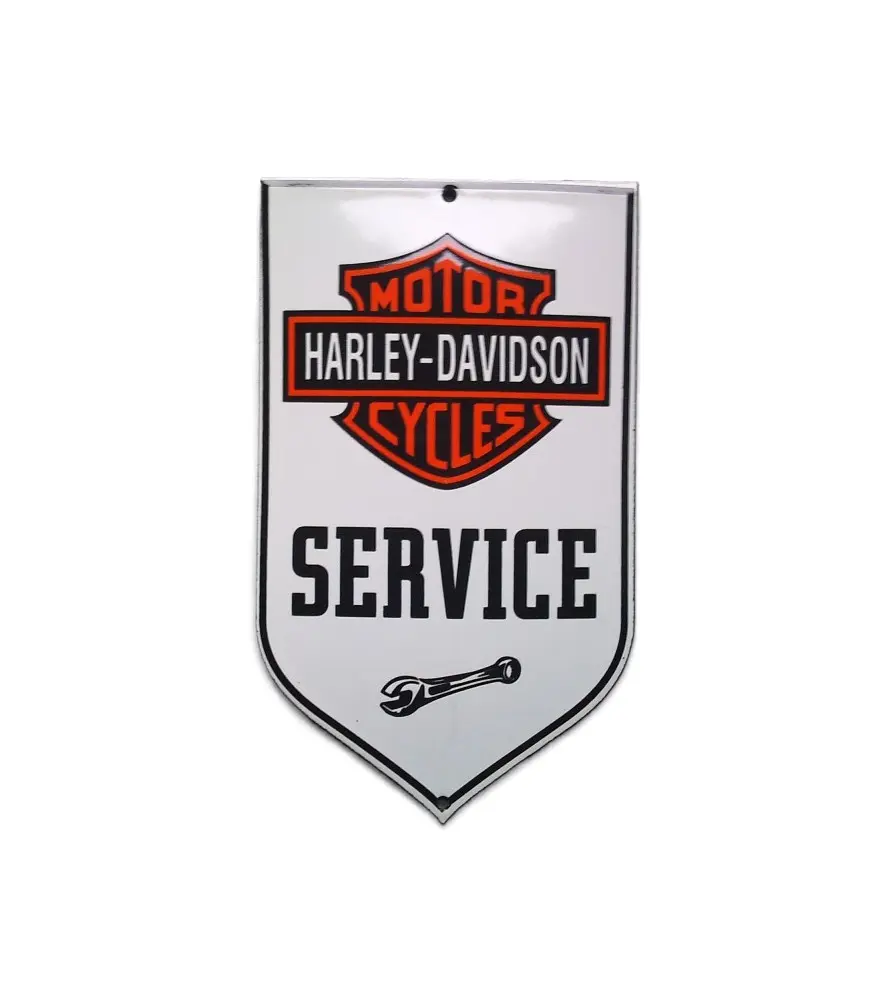 plaque décorative emaillée Harley service 15x9 tole email garage c25