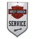 mini enamelled plate Harley service 15x9 tole email garage