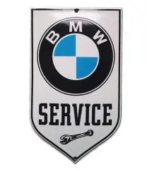 plaque décorative emaillée BMW service tole email deco garage C6