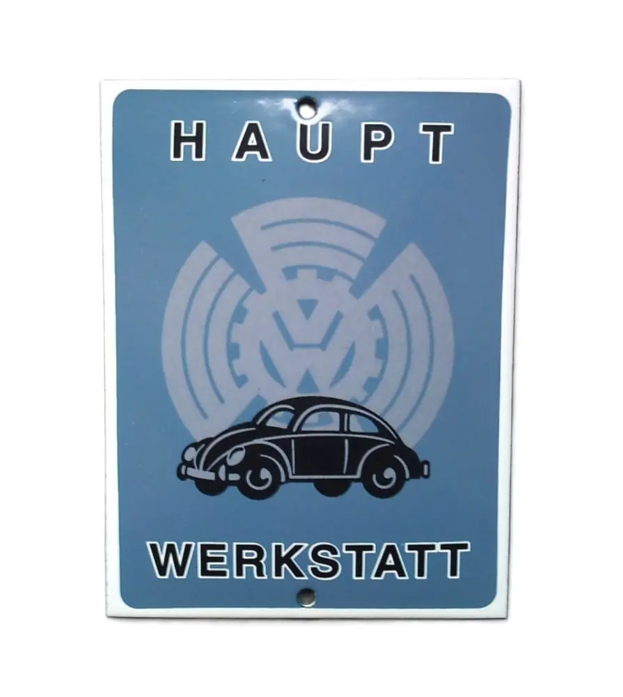 Mini Enamelled plate VW Haupt Cox Beetle Volkswagen Tole Mini Enamelled plate VW Haupt Cox Beetle Volkswagen Tole
