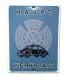 plaque décorative emaillée vw haupt cox coccinelle volkswagen tole D20