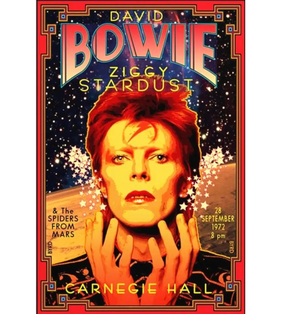 David Bowie "Ziggy Stardust" Metal Wall Sign – 30 x 20 cm