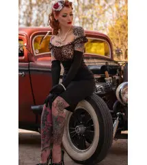 Vintage Pin-up & Hot Rod Metal Sign - Rockabilly Style Decor - 8x12 Inches