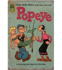 Popeye and Siren Plate - Things are Heating Up with Olive - Metal Sign 30x20 cm