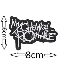Patch thermocollant brodé « My Chemical Romance » (Logo Grafitti/Emo) – 8 x 6 cm