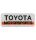 Patch thermocollant brodé « Toyota Motorsports » Retro Racing – 10 x 4 cm