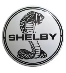 Mini Enamel Plate Shelby Snake Black and White 12cm Tole Email USA