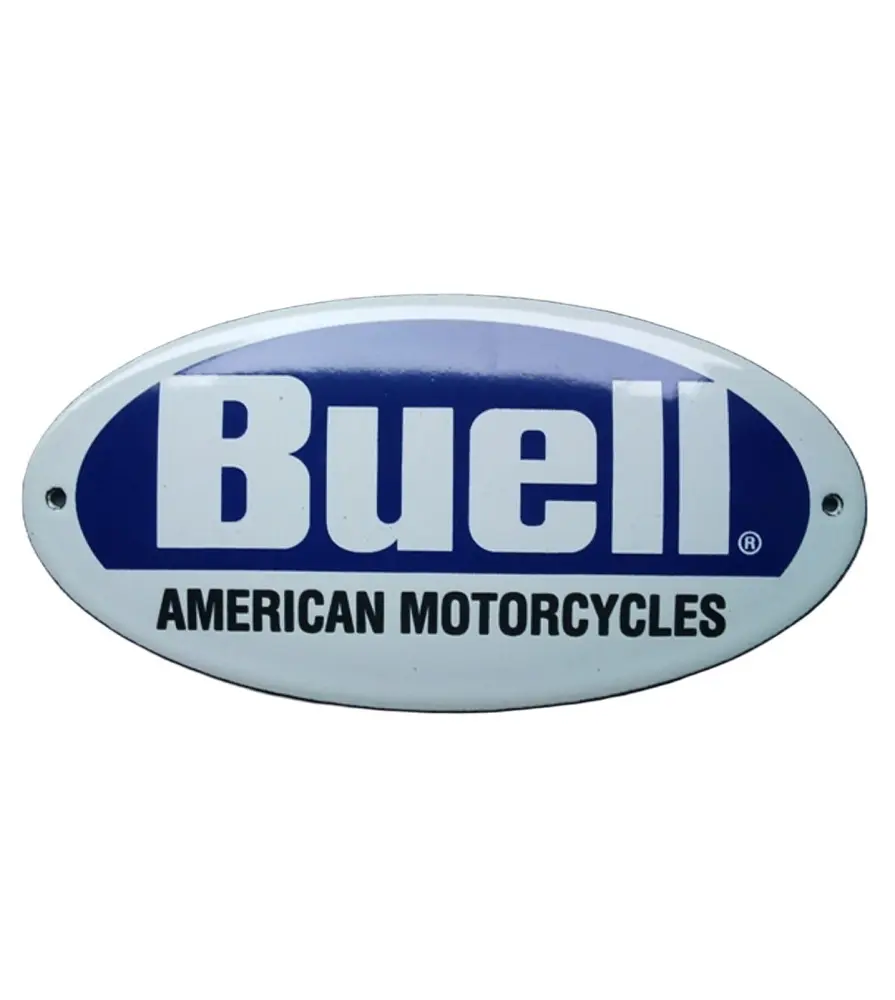 mini enamelled plate buell motorcycle usa tole email biker garage