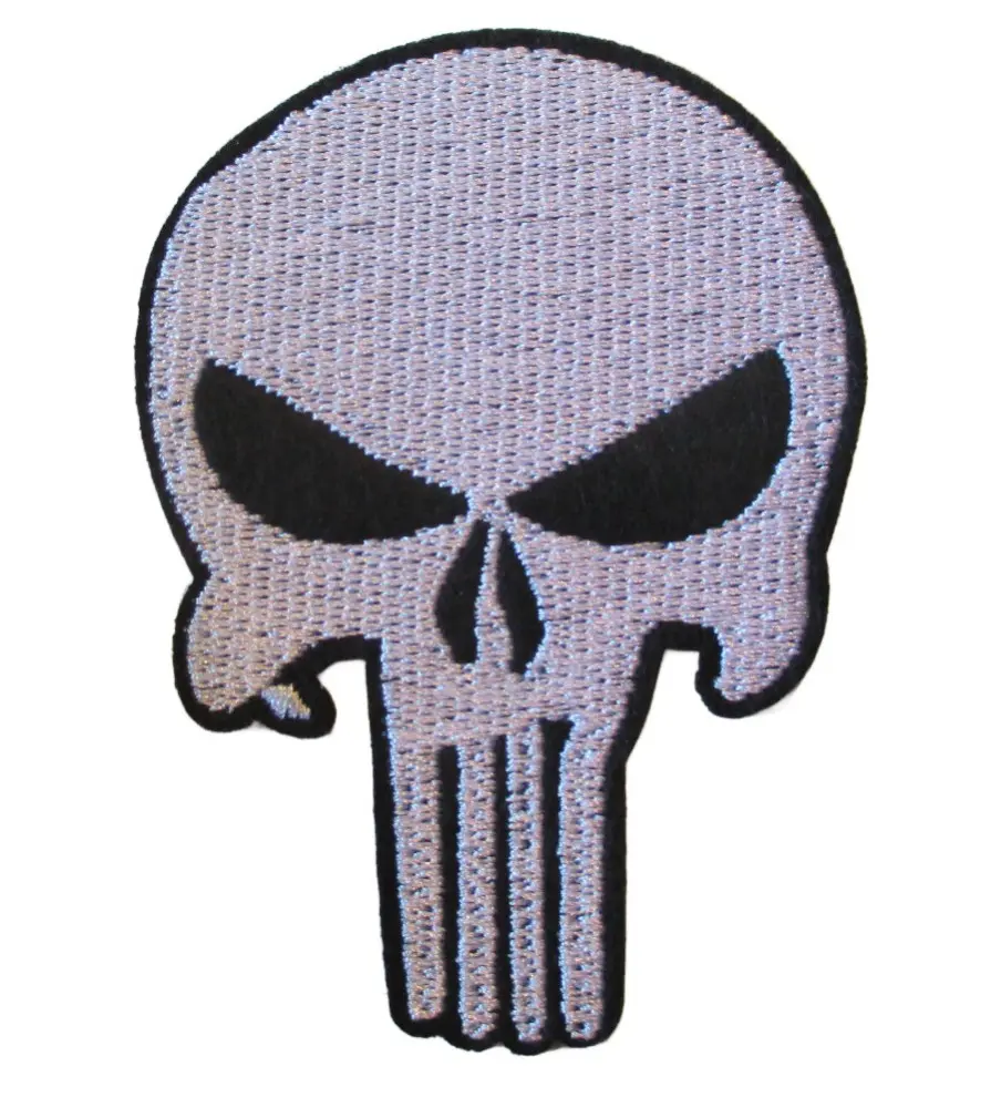Punisher Skull Embroidered Patch — 7 x 5 cm Punisher Skull Embroidered Patch — 7 x 5 cm