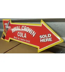 plate fleche coca royal crown tole pub deco bar dinner usa