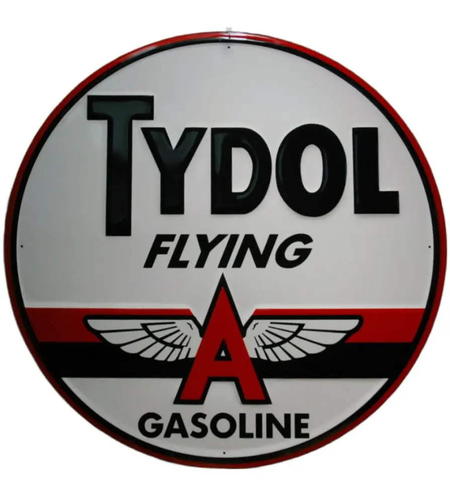 plaque tydol flying gasoline 60cm tole pub deco metal garag plaque tydol flying gasoline 60cm tole pub deco metal garag