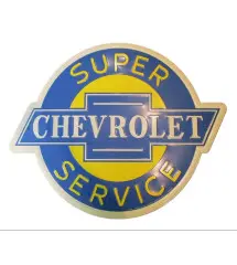 Chevy plate super ear service 72x58cm Tole Pub Garage Metal Chevrolet Pick Up