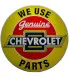 plaque chevrolet parts jaune 60cm tole pub affiche usa metal