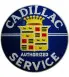 plaque cadillac authorized service 60cm tole deco garage usa
