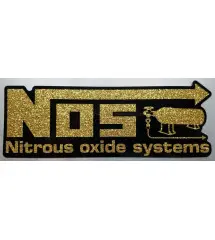 NOS sticker sheet gold and black drag racing sticker