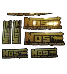 NOS sticker sheet gold and black drag racing sticker