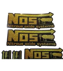 NOS sticker sheet gold and black drag racing sticker