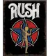 RUSH Decorative Metal Sign – Vintage Rock Style – 41 × 32 cm