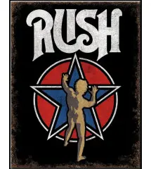 RUSH Decorative Metal Sign – Vintage Rock Style – 41 × 32 cm RUSH Decorative Metal Sign – Vintage Rock Style – 41 × 32 cm