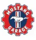 Official Ford Mustang Garage Embossed Gear Metal Sign (12" / 30 cm) – Made in USA