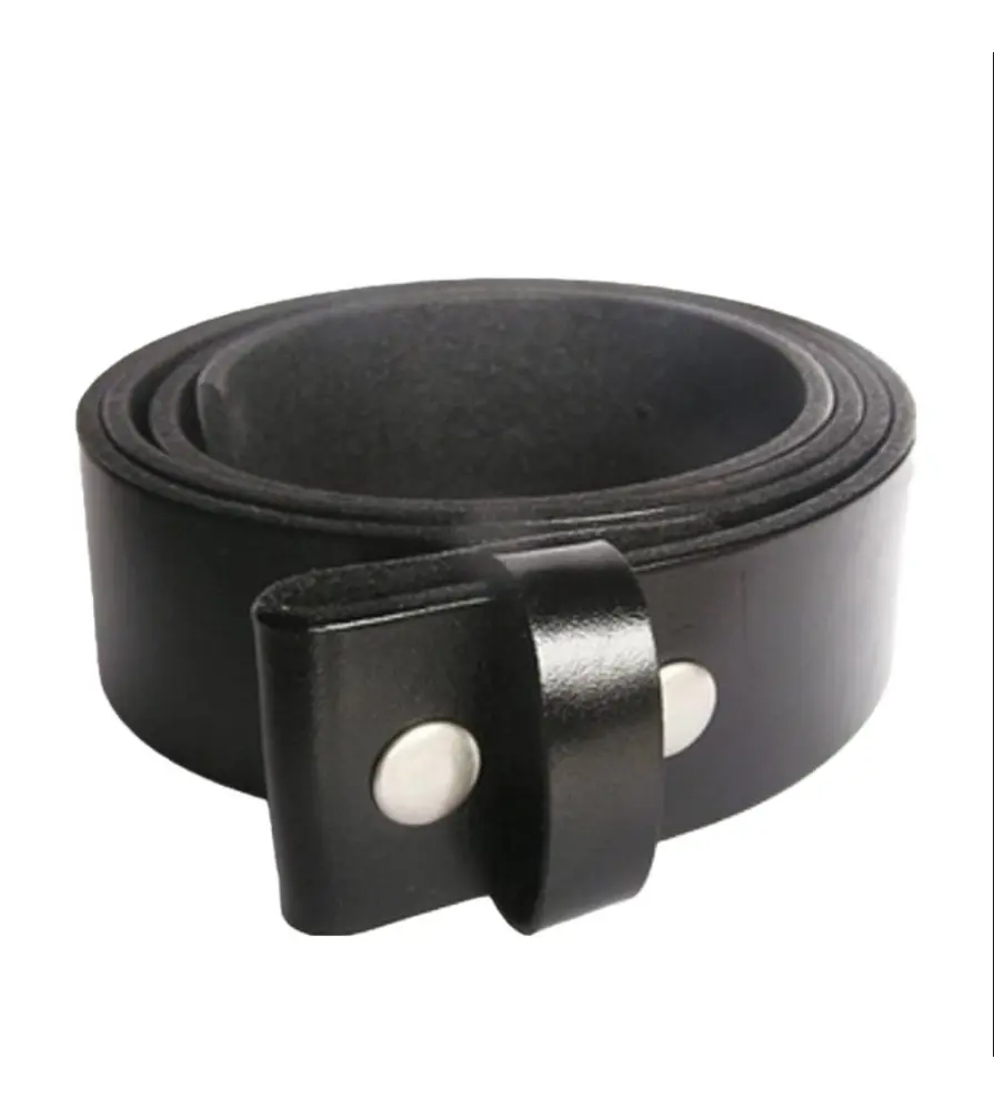 XL 125 cm belt genuine leather black man woman full grain
