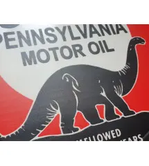 Plaque Métallique Décorative Vintage – Sinclair Pennsylvania Motor Oil (Ø 30 cm)