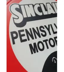 Plaque Métallique Décorative Vintage – Sinclair Pennsylvania Motor Oil (Ø 30 cm)