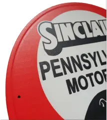 Vintage Metal Tin Sign – Sinclair Pennsylvania Motor Oil (Ø 30 cm / 12")