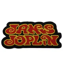 patch janis joplin yellow and red 11x5 cm patch sticker singer rock roll