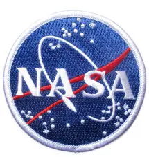 patch round NASA space 7.5 cm badge thermoadhesive usa flag