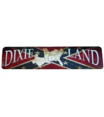 plaque format rue americain dixieland rebel affiche pub usa