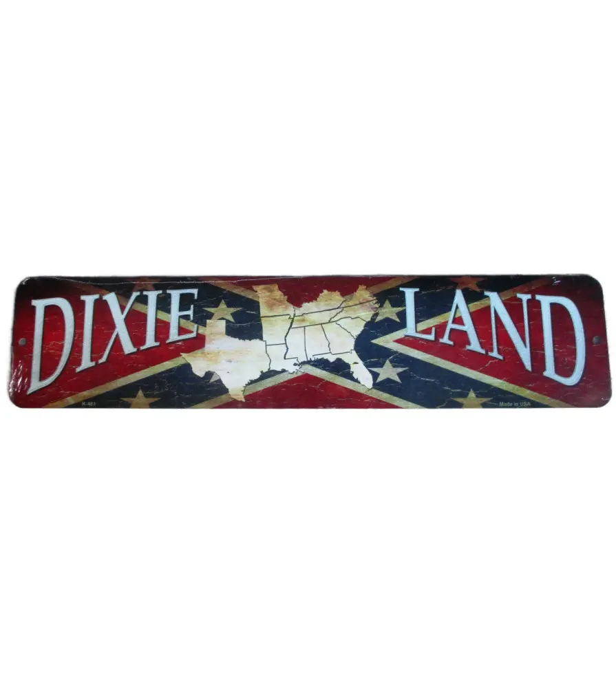 plaque format rue americain dixieland rebel affiche pub usa