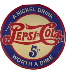 plaque pepsi cola a nickel drink