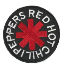 patch groupe red hot chili peppers noire rond écusson veste blouson huile