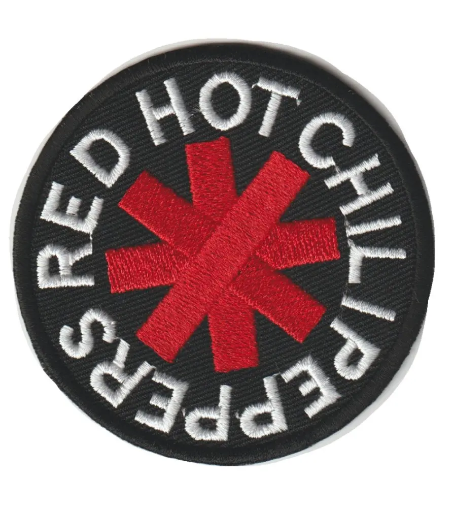 patch groupe red hot chili peppers noire rond écusson veste blouson huile