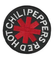 patch groupe red hot chili peppers noire rond écusson veste blouson huile